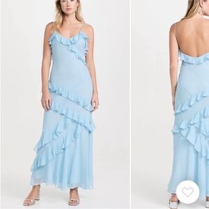 LoveShackFancy Light Blue Rialto Gown